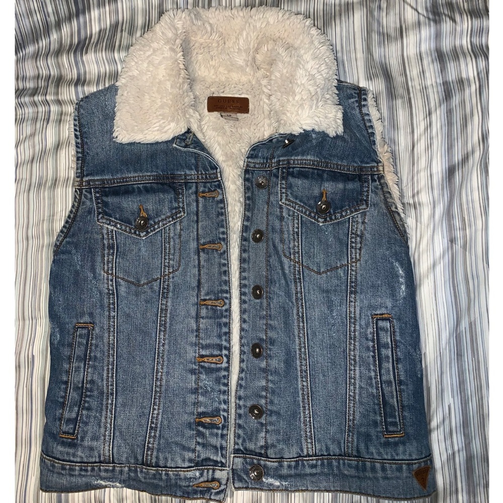 GUESS❓🔻Denim Vest - Picture 2 of 6